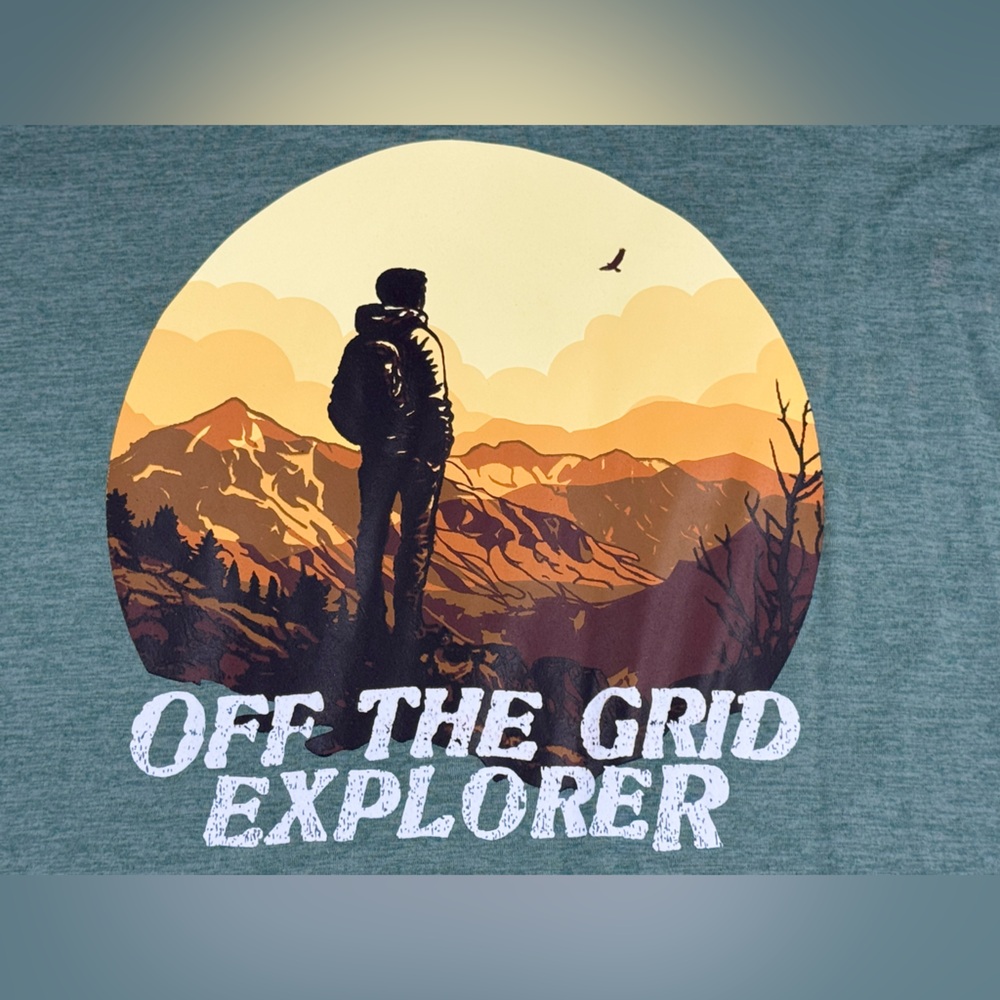 Free Country "Off The Grid Explorer" Graphics Long Sleeve Tee, Men's Size XXL - Picture 2 of 10